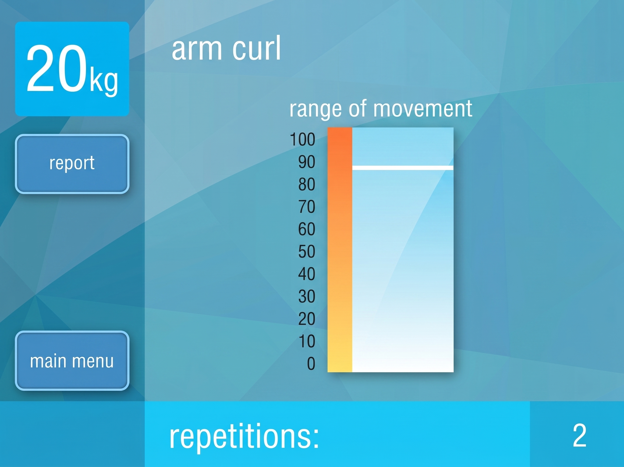 Movement NEXT UI screen 2